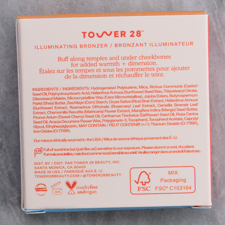 Tower 28 Sun Coast Bronzino Illuminating Cream Bronzer