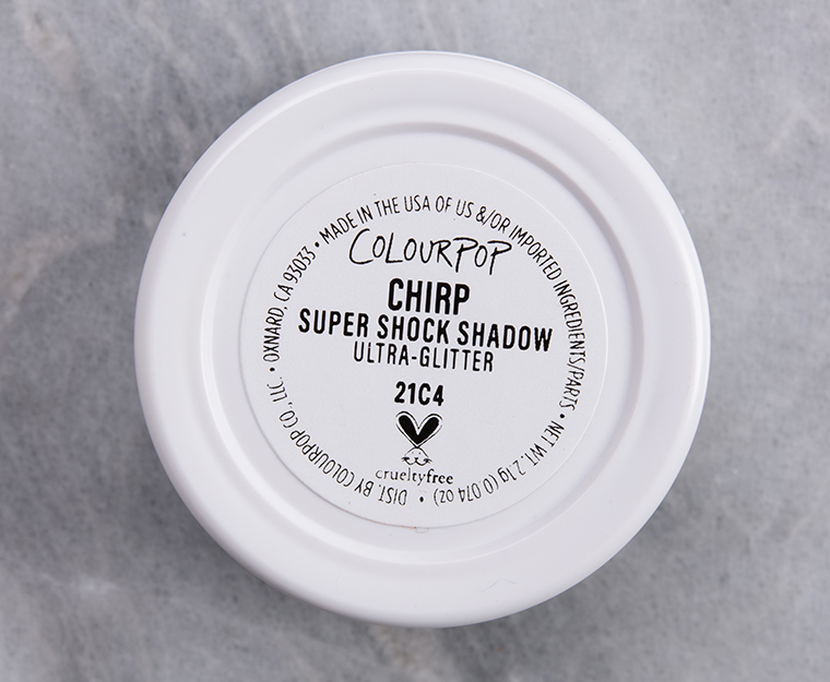 ColourPop Chirp Super Shock Shadow