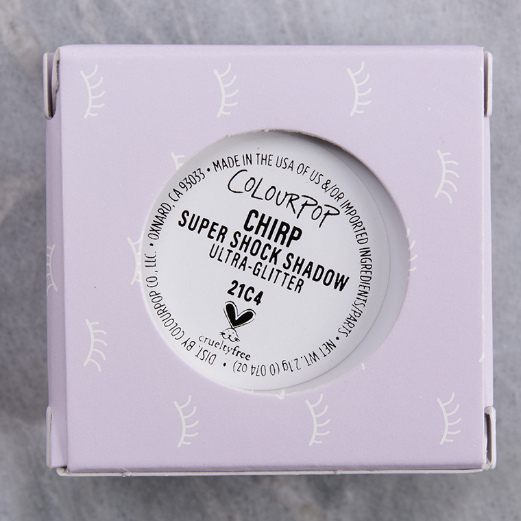 ColourPop Chirp Super Shock Shadow