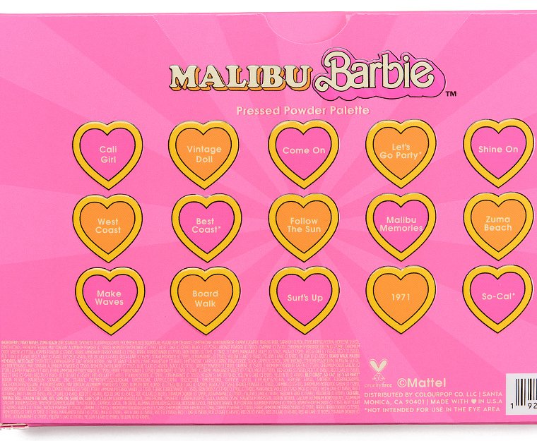 ColourPop Malibu Barbie 15-Pan Shadow Palette