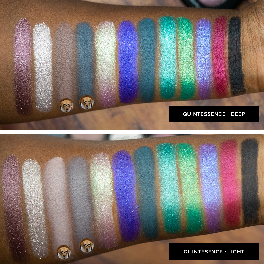 Quintessence swatched on Day (Fenty 430)