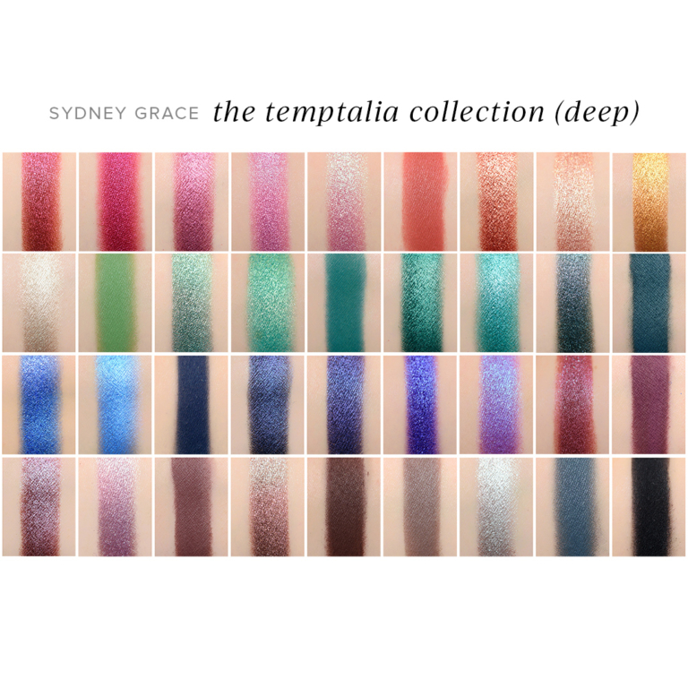 Sydney Grace x Temptalia 40 Color Combinations Combining Palettes