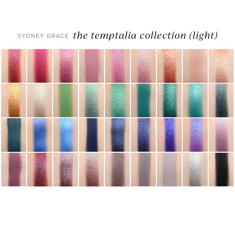 Sydney Grace x Temptalia: Light vs. Deep Versions + Visualizing & Comparing All the Shades