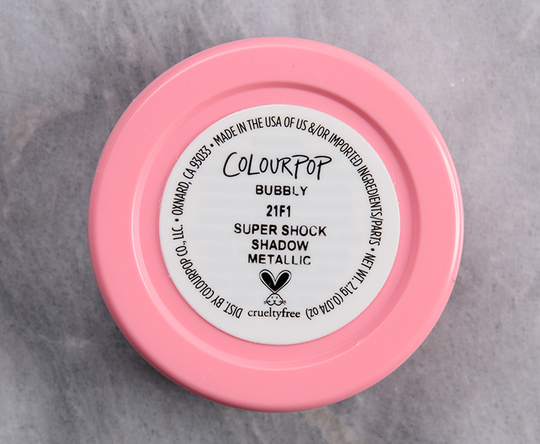 ColourPop Bubbly Super Shock Shadow