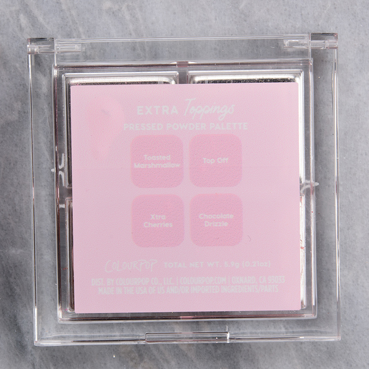 ColourPop Extra Toppings Pressed Powder Shadow Quad