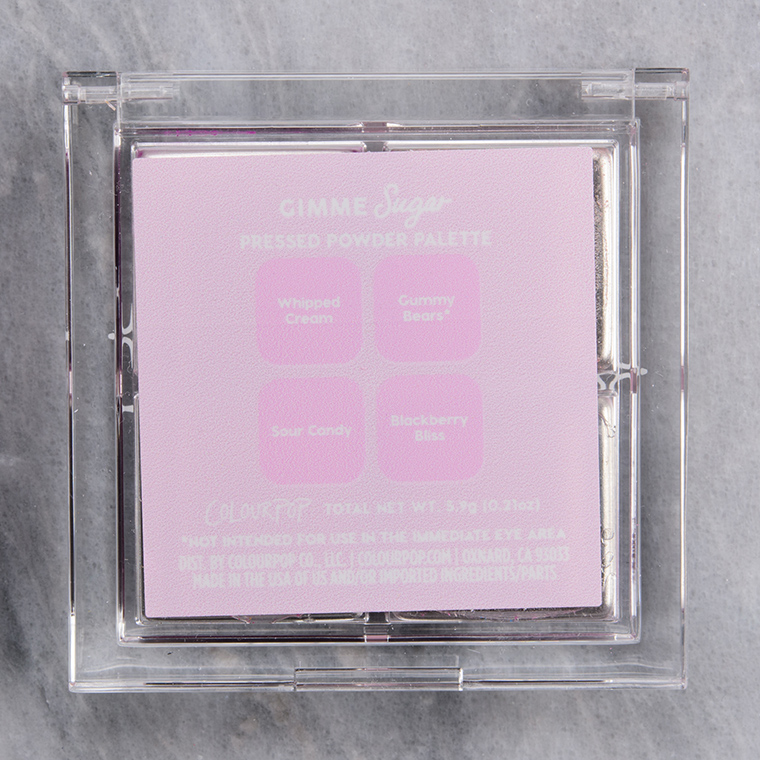 ColourPop Gimme Sugar Pressed Powder Shadow Quad