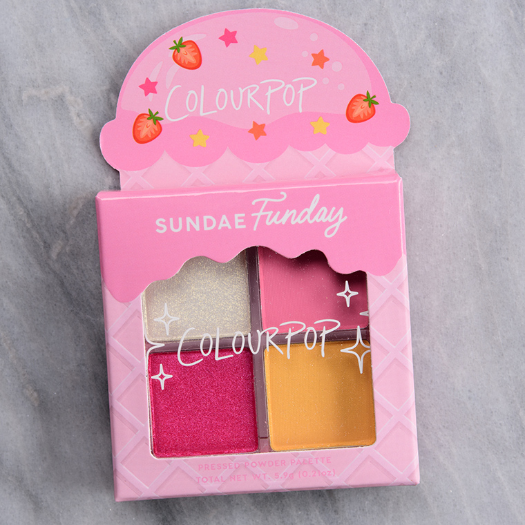 ColourPop Sundae Funday Pressed Powder Shadow Quad