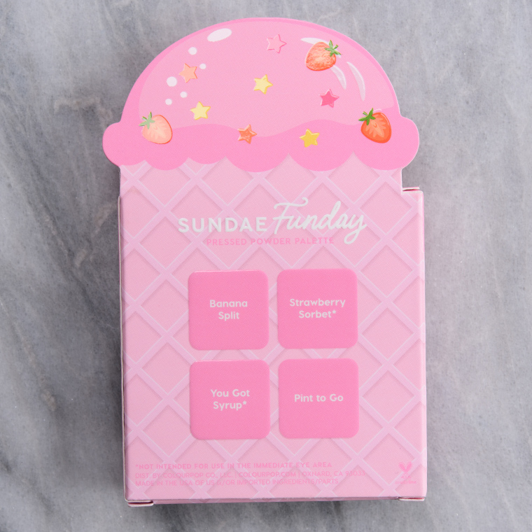 ColourPop Sundae Funday Pressed Powder Shadow Quad