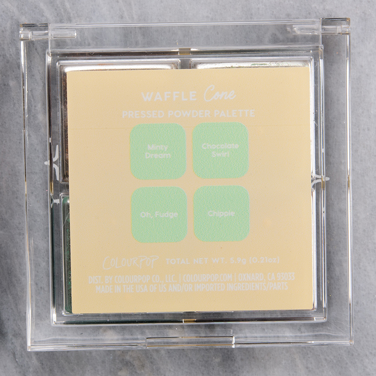 ColourPop Waffle Cone Pressed Powder Shadow Quad