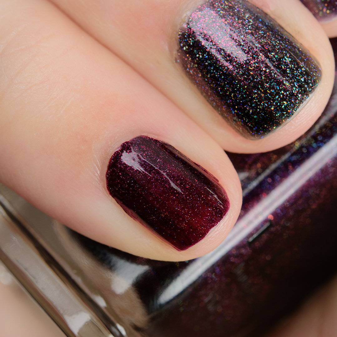 ILNP Black Orchid Holographic Nail Polish