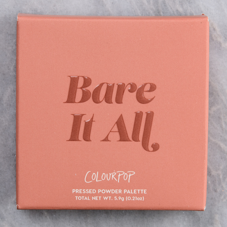 ColourPop Bare It All Pressed Powder Shadow Quad