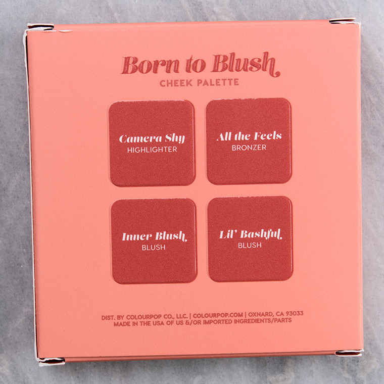 ColourPop Born to Blush 4-Pan Cheek Palette