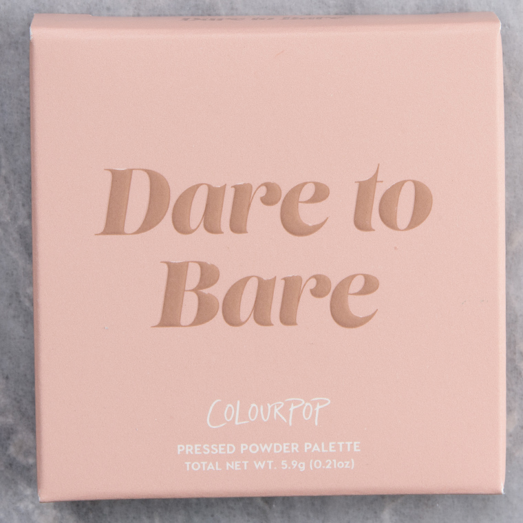 ColourPop Dare to Bare Pressed Powder Shadow Quad