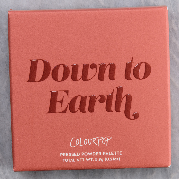 ColourPop Down to Earth Pressed Powder Shadow Quad
