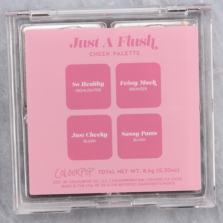 ColourPop Just a Flush 4-Pan Cheek Palette
