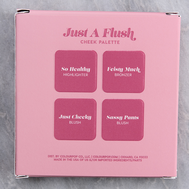 ColourPop Just a Flush 4-Pan Cheek Palette