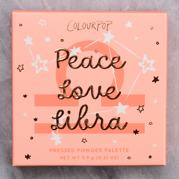 ColourPop Peace Love Libra Pressed Powder Shadow Quad
