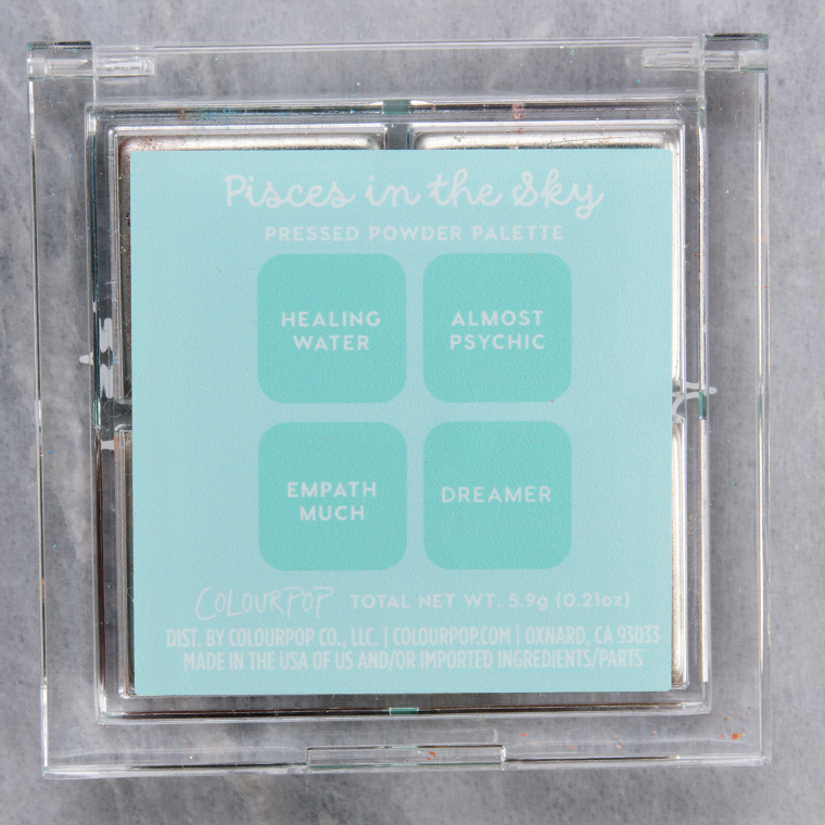 ColourPop Pisces in the Sky Pressed Powder Shadow Quad