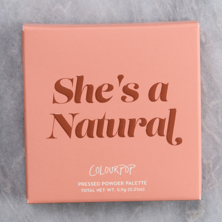 ColourPop She's a Natural Pressed Powder Shadow Quad