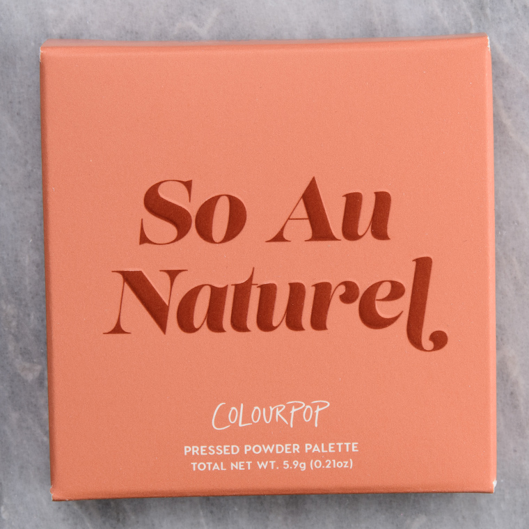 ColourPop Au Naturel Pressed Powder Shadow Quad
