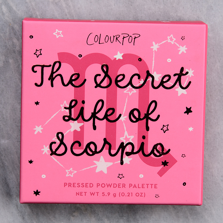 ColourPop The Secret Life of Scorpio Pressed Powder Shadow Quad