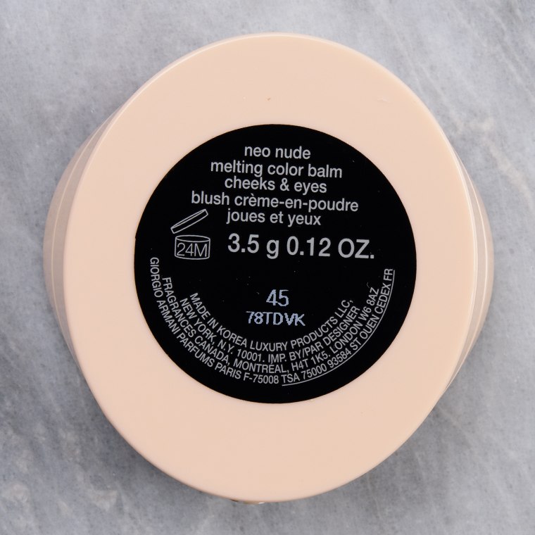 Giorgio Armani Brick Red (45) Neo Nude Melting Color Balm