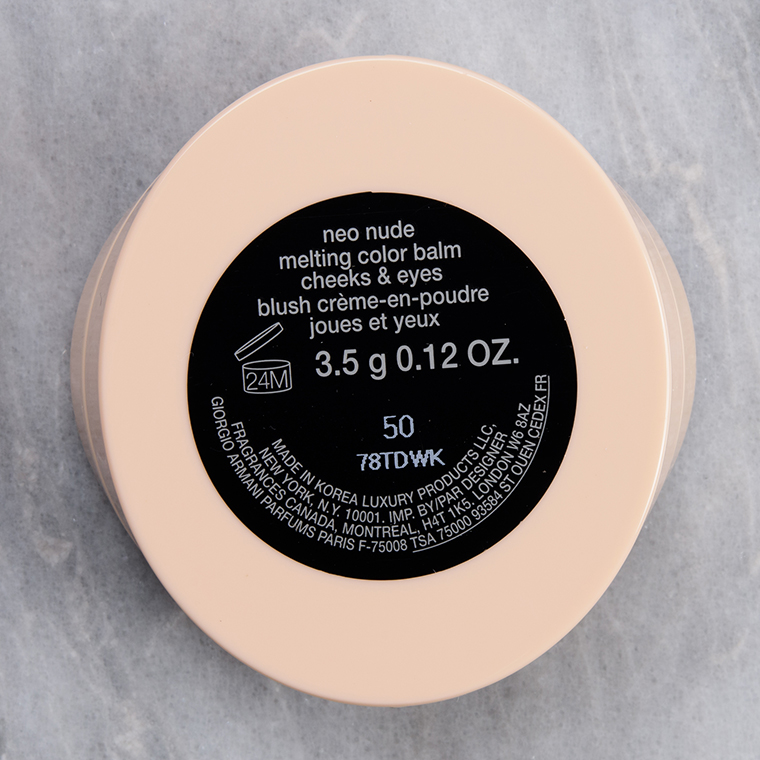 Giorgio Armani Cool Mauve (50) Neo Nude Melting Color Balm