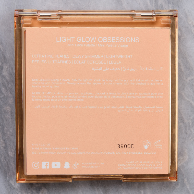 Huda Beauty Light Mini Glow Obsessions Face Palette