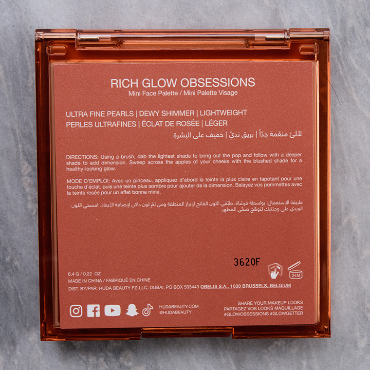 Huda Beauty Rich Mini Glow Obsessions Face Palette