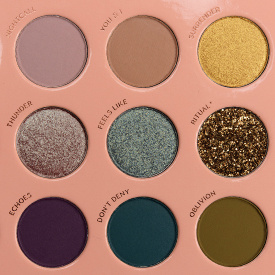 ColourPop It's a Mood Mega Palette Swatches