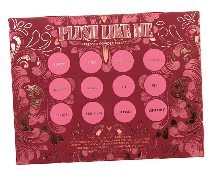 ColourPop Plush Like Me 12-Pan Pressed Powder Shadow Palette