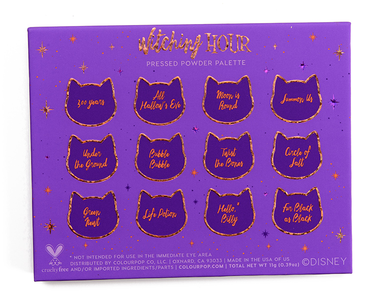 ColourPop Witching Hour 12-Pan Pressed Powder Shadow Palette