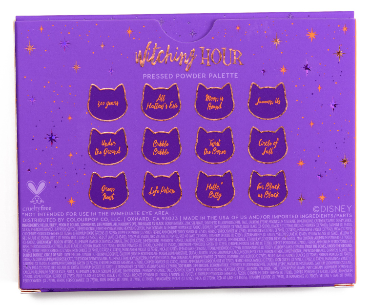 ColourPop Witching Hour 12-Pan Pressed Powder Shadow Palette