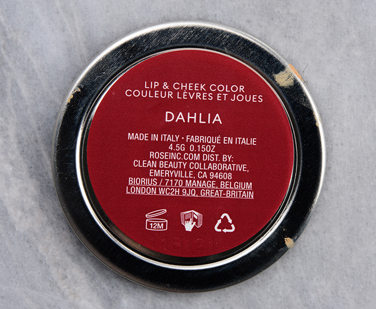 Rose Inc Dahlia Blush Divine Clean Dewy Cream Blush