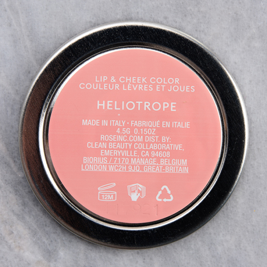 Rose Inc Heliotrope Blush Divine Clean Dewy Cream Blush Review & Swatches
