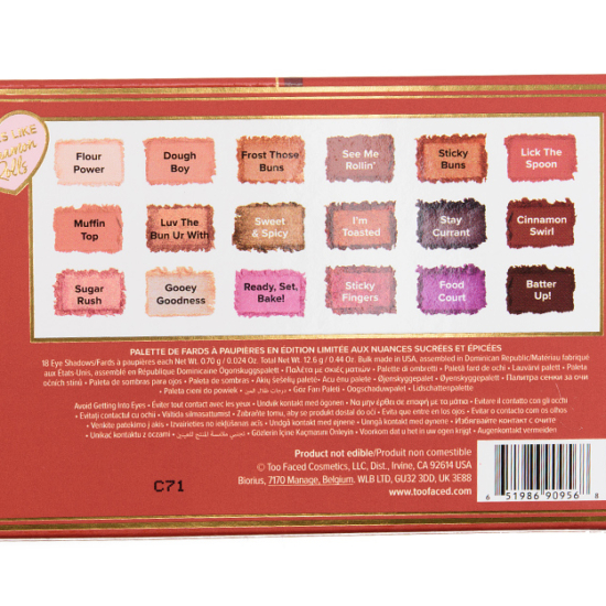 Too Faced Cinnamon Swirl Eyeshadow Palette Review & Swatches