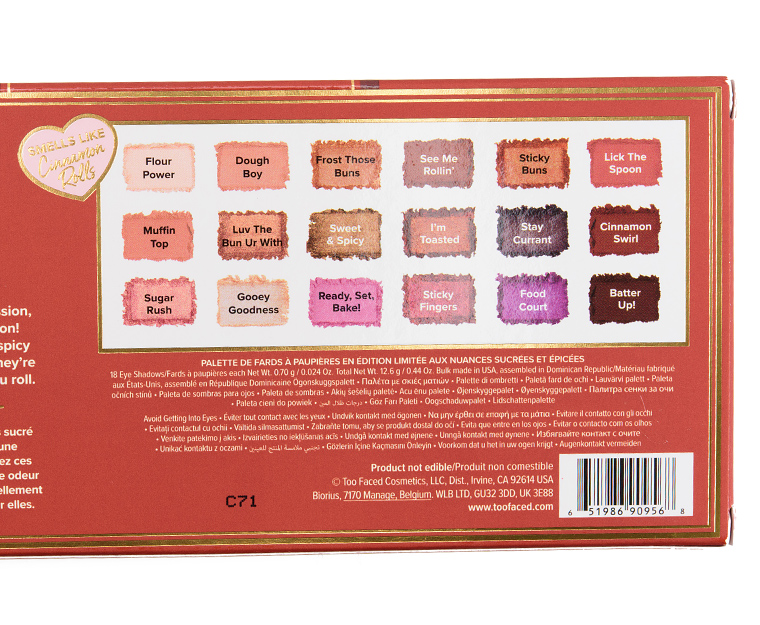 Too Faced Cinnamon Swirl 18-Pan Eyeshadow Palette