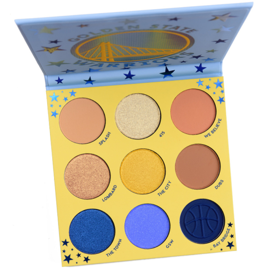 ColourPop Golden State Warriors 9-Pan Pressed Powder Palette