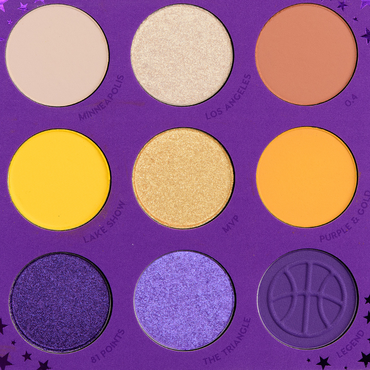 ColourPop Los Angeles Lakers 9-Pan Pressed Powder Palette