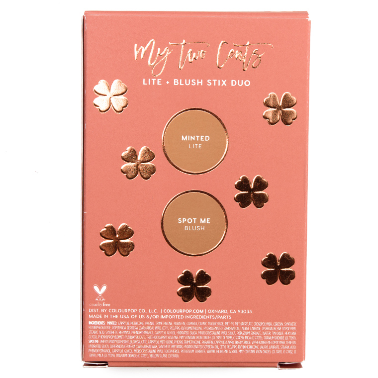 ColourPop My Two Cents Blush & Lite Stix Duo