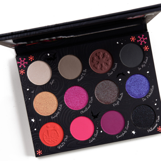 ColourPop 12-Pan Pressed Powder Shadow Palette Nightmare Before Christmas
