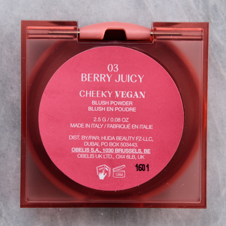 Huda Beauty Berry Juicy (03) GloWish Cheeky Vegan Blush Powder