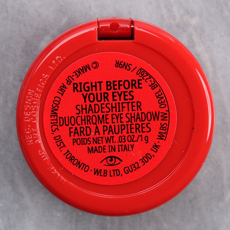 MAC Right Before Your Eyes Shadeshifter Duochrome Eyeshadow