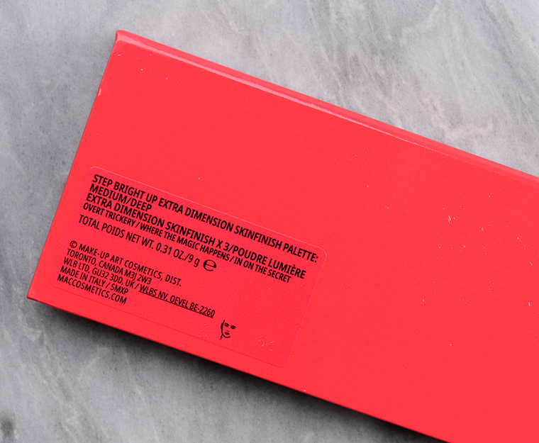 MAC Step Bright Up (Medium/Deep) Extra Dimension Skinfinish Trio
