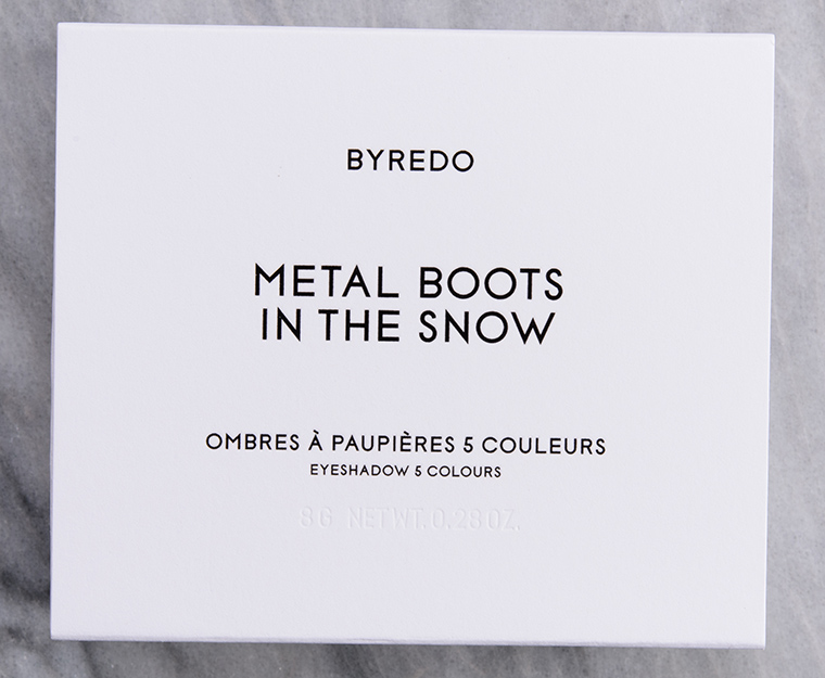 Byredo Metal Boots in the Snow 5 Colours Eyeshadow Palette