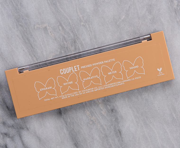 ColourPop Couplet 5-Pan Pressed Powder Palette