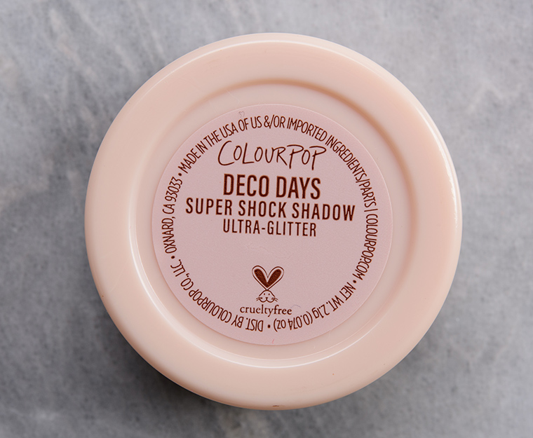 ColourPop Deco Days Super Shock Shadow