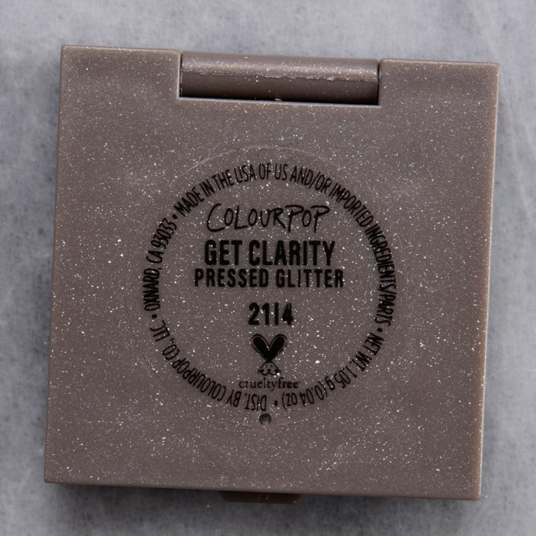 ColourPop Get Clarity Pressed Glitter