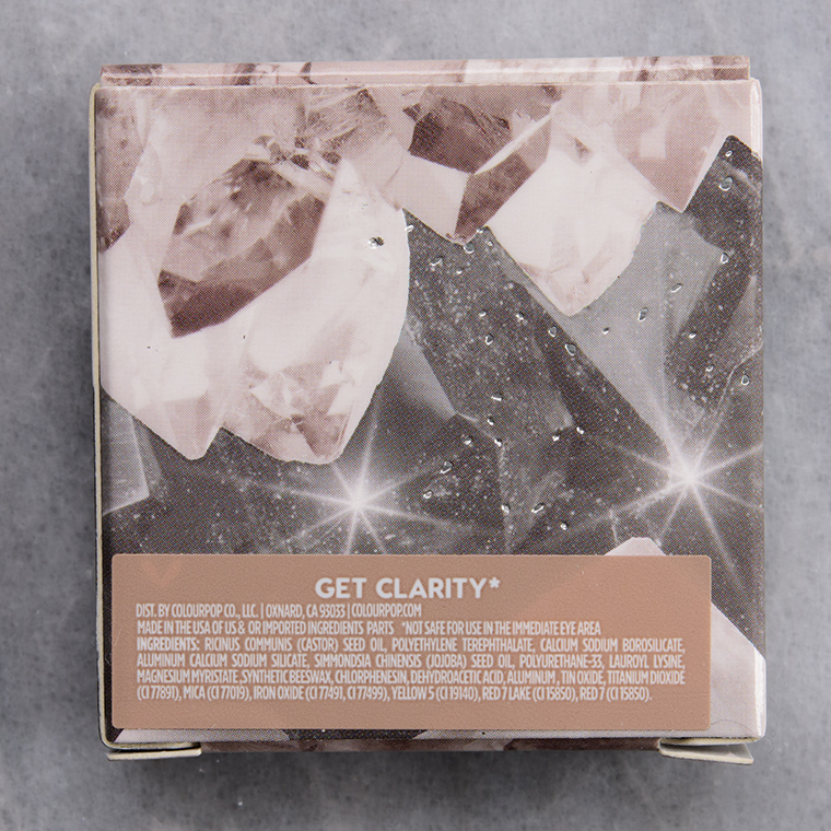 ColourPop Get Clarity Pressed Glitter