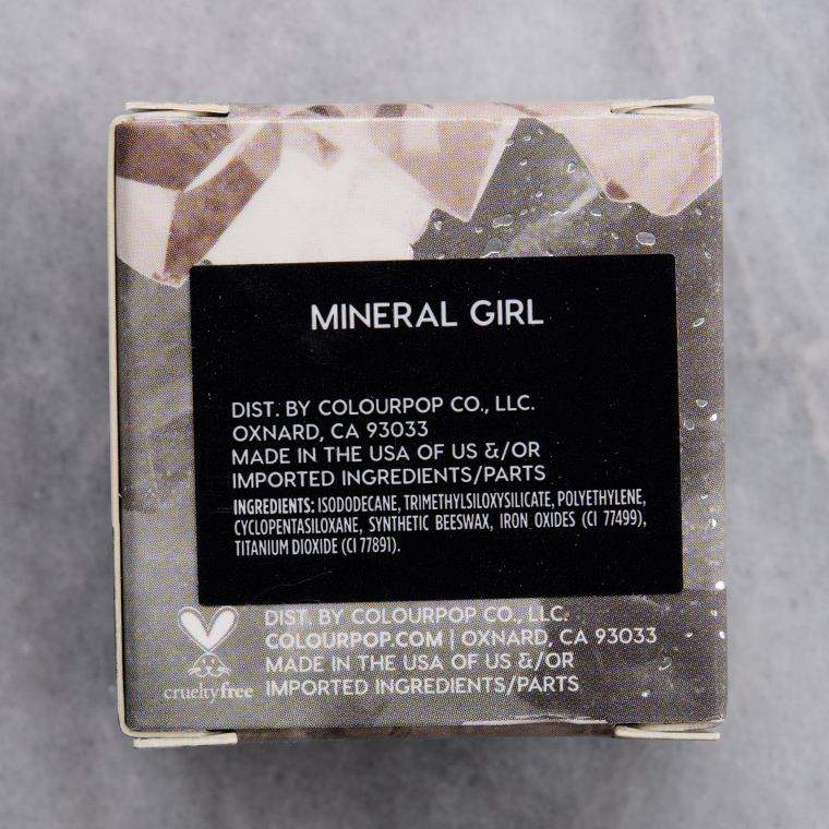ColourPop Mineral Girl Crème Gel Colour